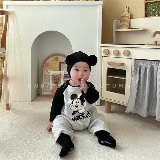 童装婴儿连体衣ins韩国婴童爬服幼儿宝宝连身衣秋装男童卡通哈衣 商品图4