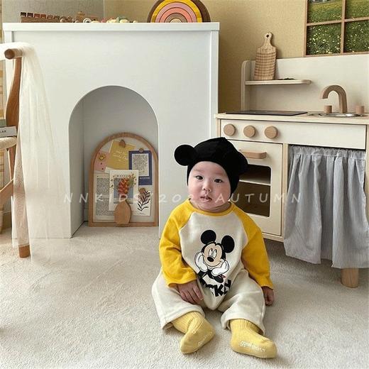童装婴儿连体衣ins韩国婴童爬服幼儿宝宝连身衣秋装男童卡通哈衣 商品图2