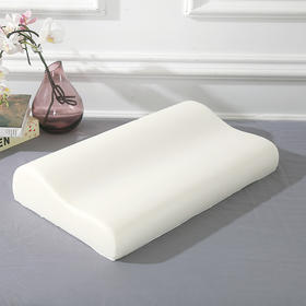 【紫韵家纺】记忆棉护颈枕2019红色枕芯方型盒