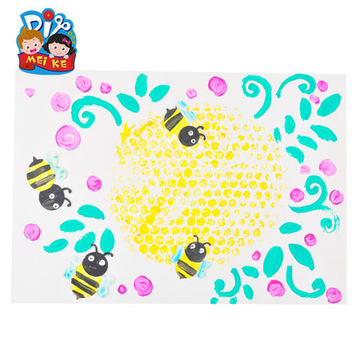 树上的蜂巢幼儿园儿童手工美术创意材包艺术大师幼儿认识美术教材 商品图3