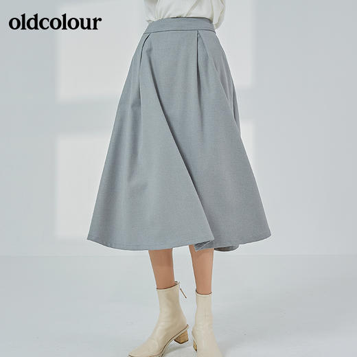 oldcolour2021秋季时尚气质温柔风半身长裙BN31063044 商品图2