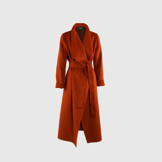 披肩领经典大衣（附腰带） 商品图0