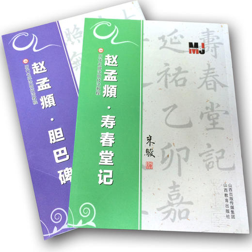 正版 赵孟頫·胆巴碑－赵孟頫·寿春堂记(2册) 历代名碑法帖技法教程系列 米骏 楷书书法教材书籍 商品图0