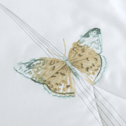 【紫韵家纺】蝶恋舞牛奶蛋白被形象蓝色方型盒 商品图2