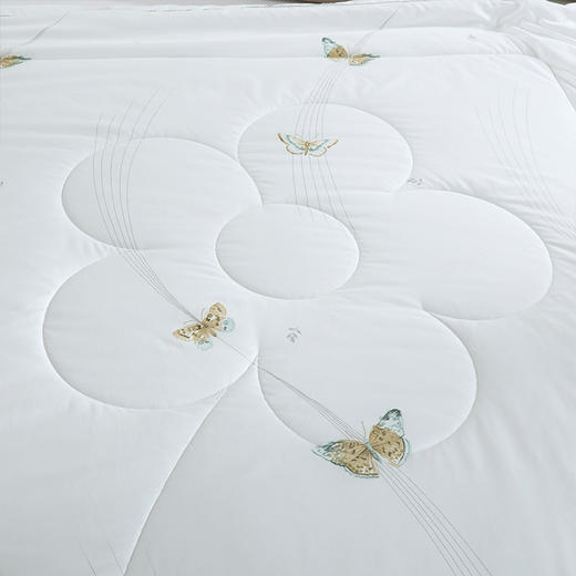 【紫韵家纺】蝶恋舞牛奶蛋白被形象蓝色方型盒 商品图3