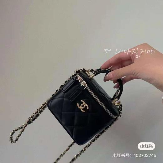 Chanel handle Vanity小盒子  黑金 现货 可秒发 加了handle之后，更加可爱，比金球还火 商品图3