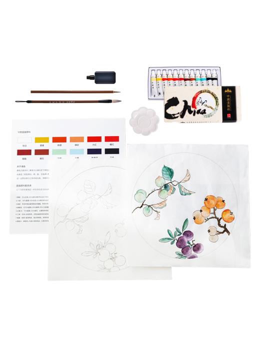 嘉德文创 | 国馆.墨影丹青宣纸绘画（美人款/果蔬款/芥子园款）+工具包 商品图7