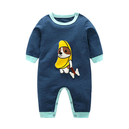 男童婴儿空调服装连体衣春秋季夏装新生儿爬服哈衣宝宝连身衣批发 商品图3