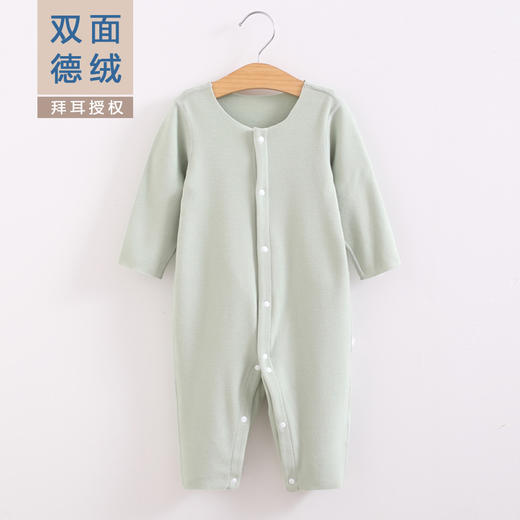 2021冬款儿童内衣保暖聚热背心无痕德绒爬服对开连体 商品图2