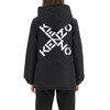 KENZO 高田贤三 双面穿另一面蓝色 箭头标识拉链连帽 女士羽绒服 黑色 FB62 OU085 562 99 商品缩略图2