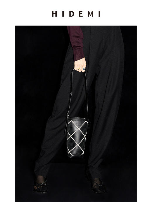 HIDEMI小酌红酒包（设计感水桶包小号）限量黑白编织 商品图14