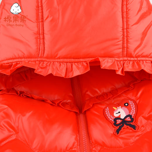 棉果果冬季女童中长款羽绒服M422102921732 商品图2