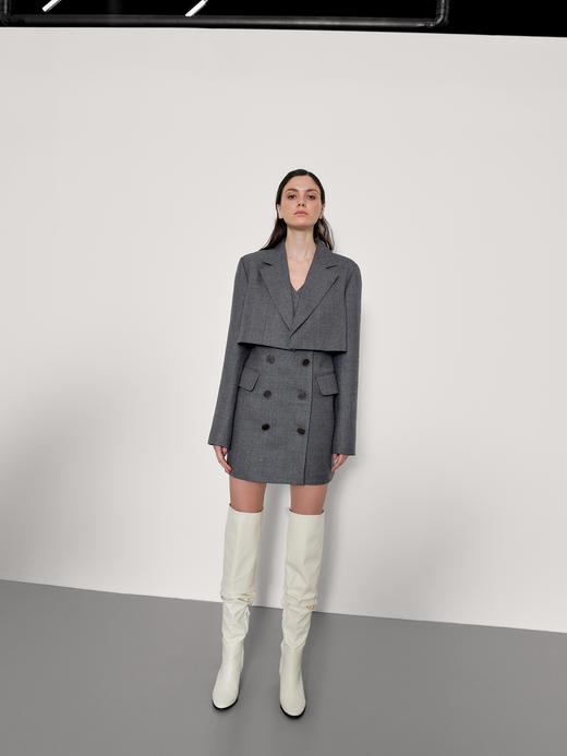 假两件双排扣西服 商品图2