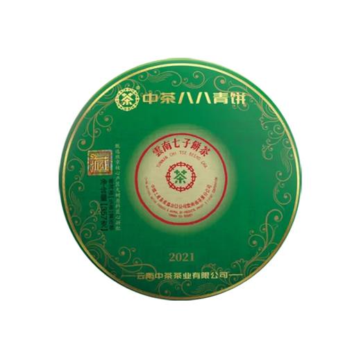 普洱茶 丨中茶2021年中茶八八青饼357g 商品图0