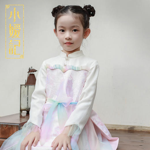 非质量问题不退换哦~小嫒記 原创女童秋装连衣裙汉服新款洋气春古装儿童公主裙子知否襦裙 商品图4