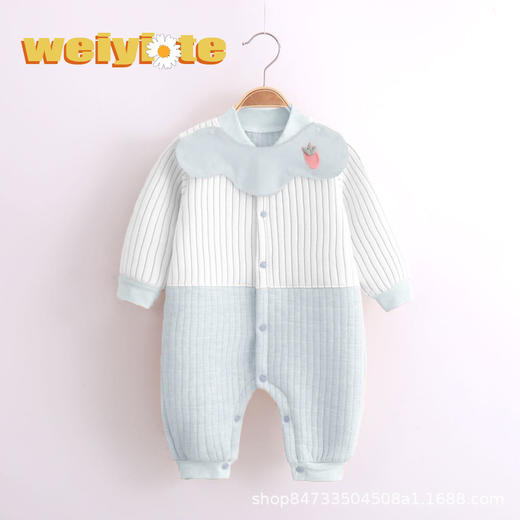 宝宝连体衣服保暖棉新生儿睡衣网红婴儿女装男哈衣外出超萌 商品图4