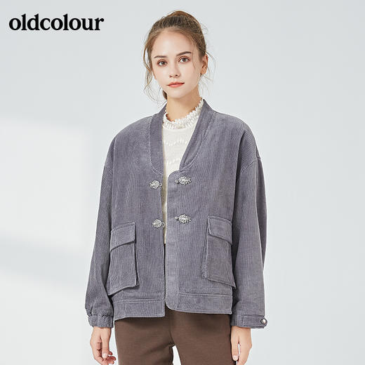 oldcolour2021秋季商场同款休闲百搭中外套女N34042437 商品图4