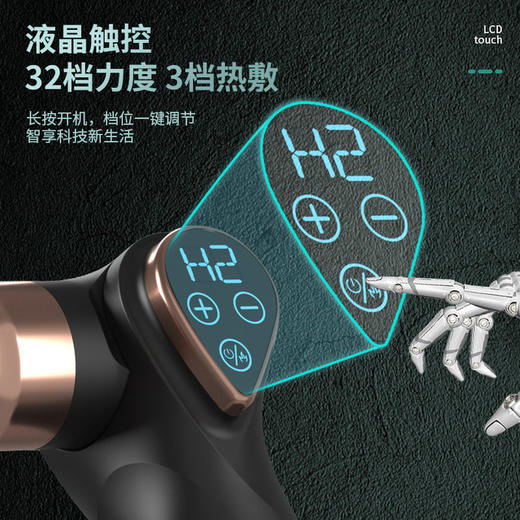 【可折叠 全方位精准舒缓酸痛肌肉】折叠热敷迷你筋膜枪 液晶显示 迷你健身肌肉 热敷筋膜枪 按摩肌肉 送父母长辈朋友节日礼物 商品图3