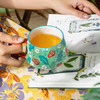 JOYYE卓艺单品花路杯(配木盖)TFC0119014ins风陶瓷杯马克咖啡杯杯大容量 商品缩略图1