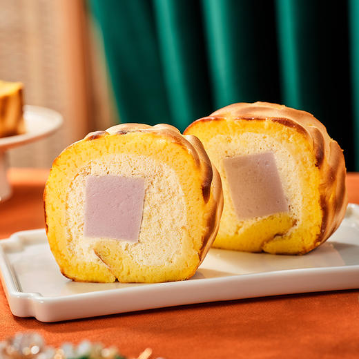 芋泥虎皮奶冻卷（2个）/盒 商品图0