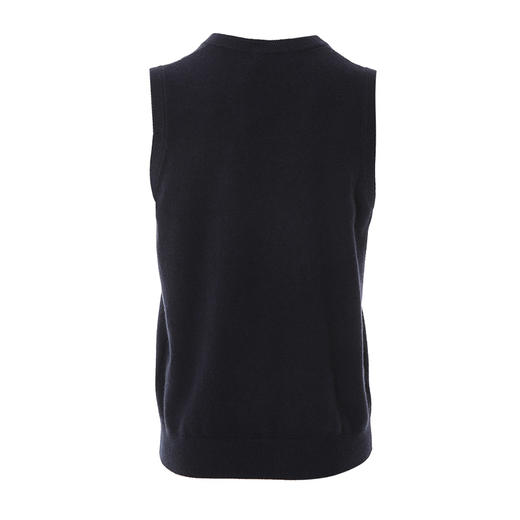 YvesFigarau伊夫·费嘉罗100%山羊绒秋冬舒适保暖毛背心921128 商品图4