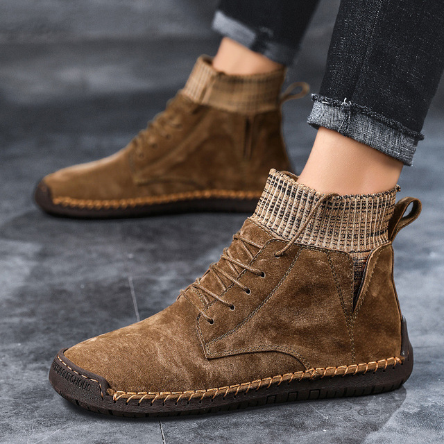 【服饰鞋包】男士大码潮流男鞋男士休闲新款鞋短筒休闲皮鞋男