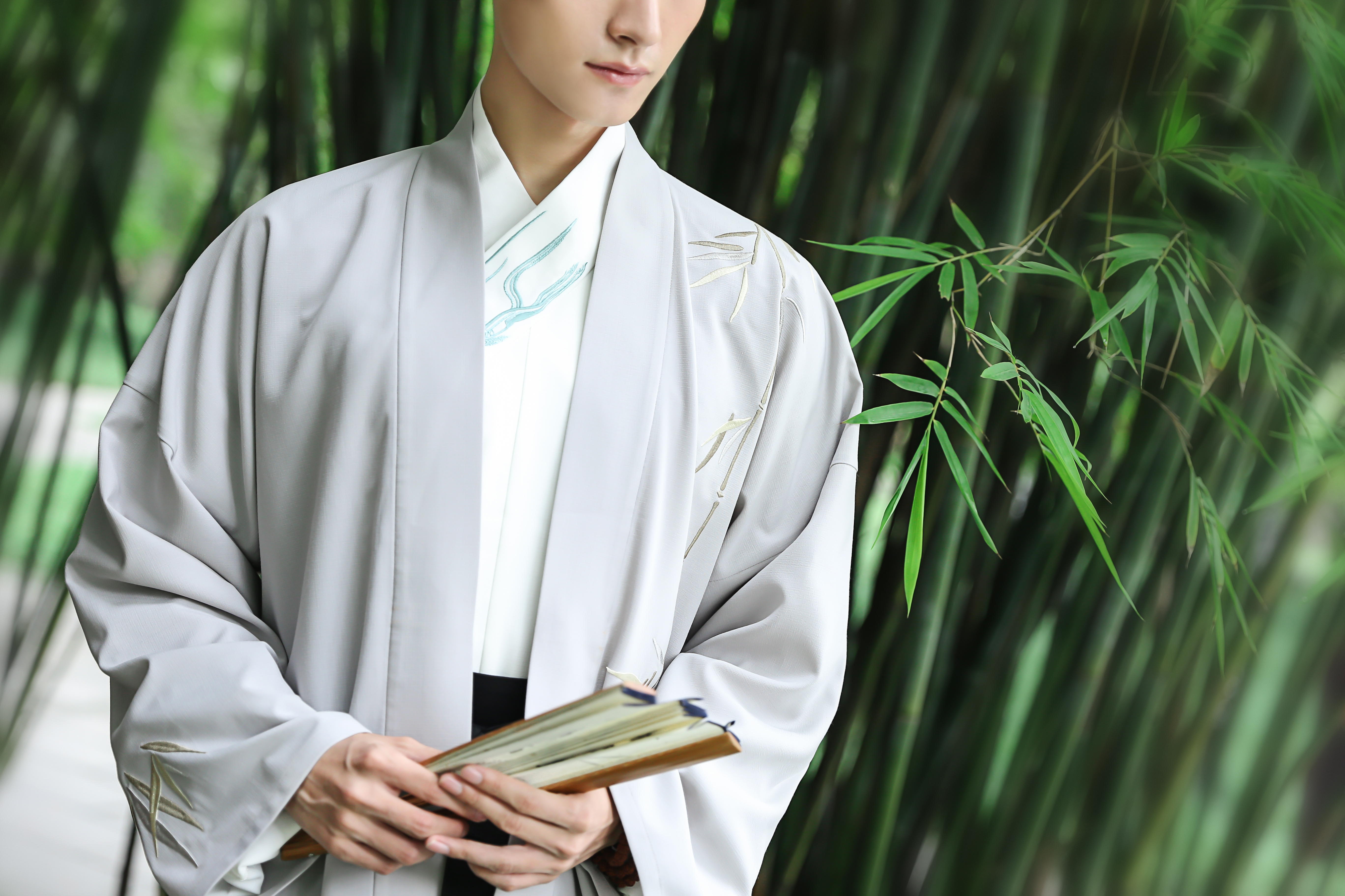 重回汉唐 幽篁男款对襟短衫