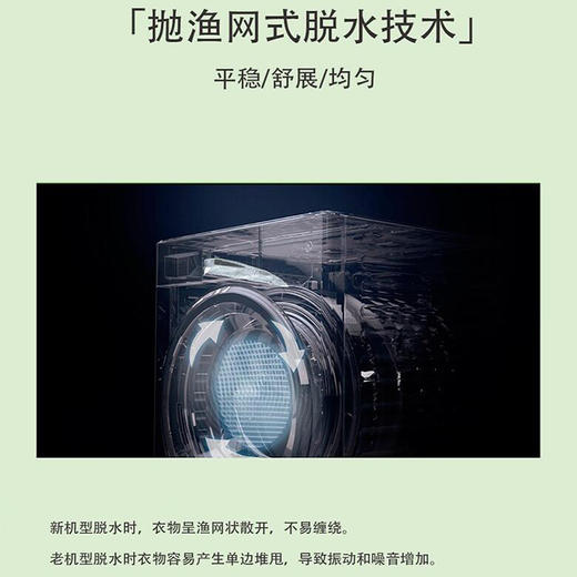 松下（Panasonic）10公斤滚筒洗衣机 洗烘一体机 光动银除菌 BLDC变频电机 XQG100-EG156 商品图6
