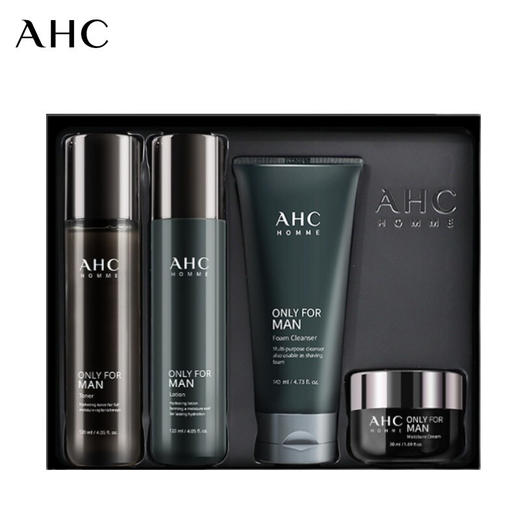 BF AHC男士水乳套装 水乳洗面奶面霜 补水保湿控油 护肤四件套 商品图0