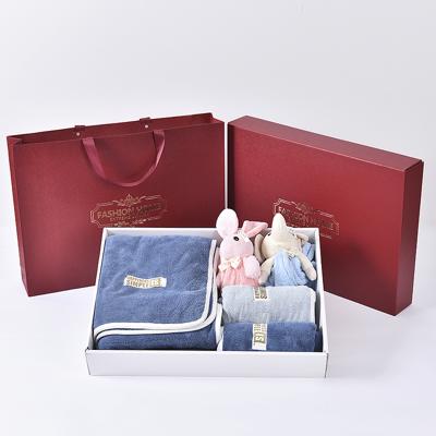 毛毛雨 四季款活性毛巾浴巾五件套礼盒 商品图4