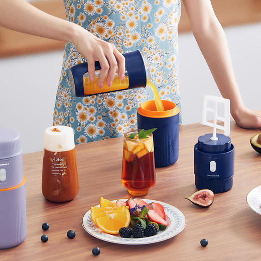 蓝宝榨汁机小型便携式果汁机榨汁杯水果打汁机随手杯充电手持随身 商品图0