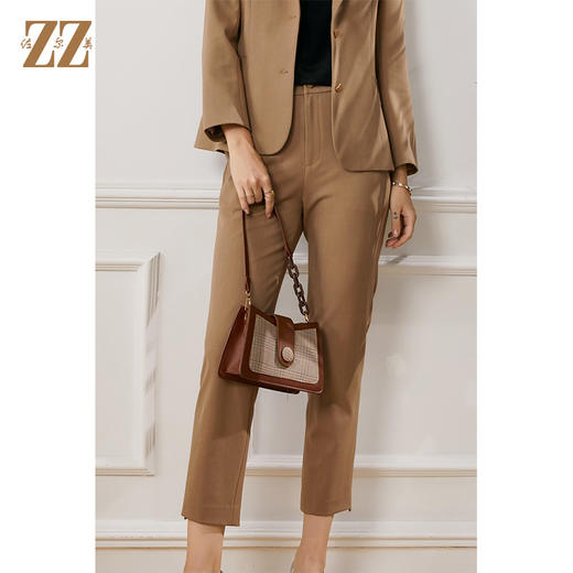 佐尔美2021秋季新款 西装职场气质长裤女E13KC18 商品图0
