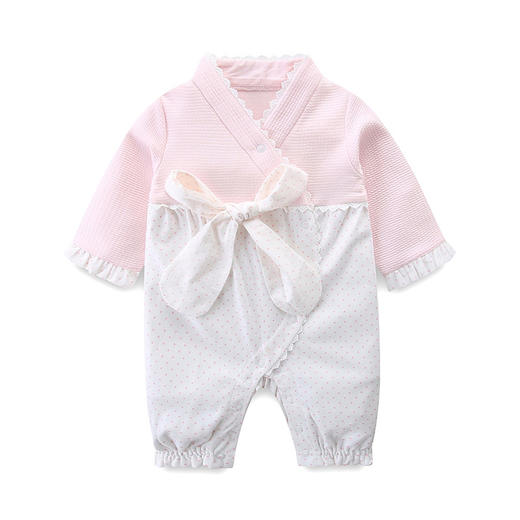 幸福满满idea女童幼儿连体衣汉服连体哈衣长袖韩版连体衣可爱爬服外出 商品图4