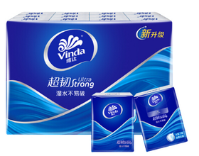 维达超韧4层手帕纸24包