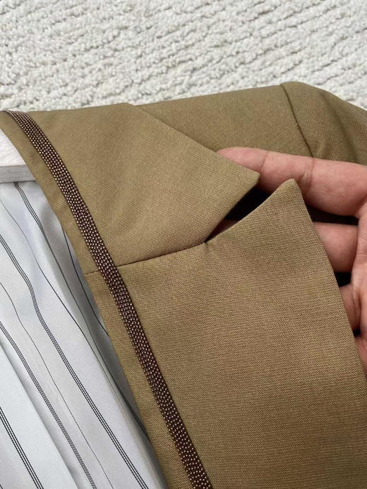 链条亚麻西装。 驼色  蓝色。 自己备注号码 商品图13