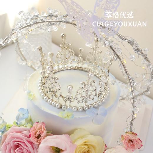 花海皇冠 鲜花带灯女神生日蛋糕 商品图1