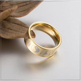 道法自然钛钢指环