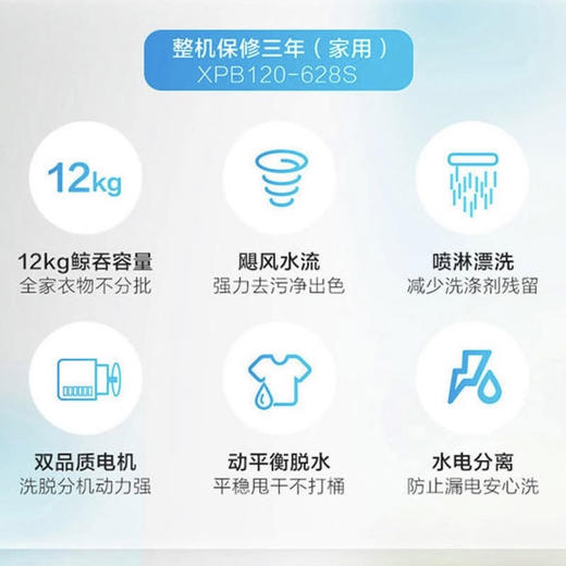 海尔（Haier）洗衣机XPB120-628S 商品图1