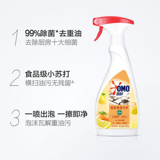 【特价】奥妙厨房重油污净绿茶薄荷480G+480G【效期2026年8月】 商品图3