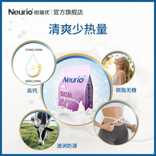 【全脂、脱脂900g】独立小条包装*2袋，neurio纽瑞优澳洲全脂脱脂成年奶粉，有效期2026年2月 商品图3