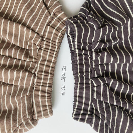 幸福满满韩版儿童条纹卫衣飞鼠裤秋冬男女童圈圈棉垮裤洋气宽松休闲卫裤 商品图3