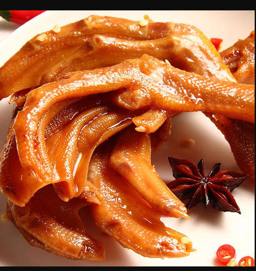 特色秘制卤鸭掌/个 {红果、干沟桥片区可同城配送到家 其他区域次日到店自提} 商品图1