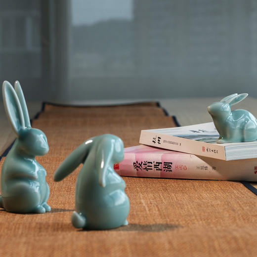 龙泉青瓷创意摆件原创设计桌面摆件动物生肖 商品图3