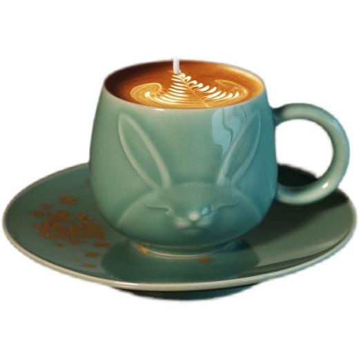 原创设计龙泉青瓷咖啡杯花茶杯「侍月」对杯套装 商品图0