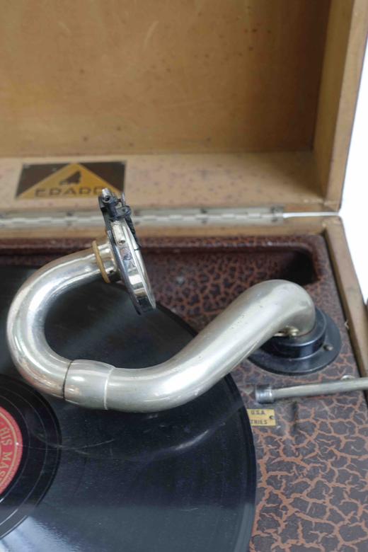 【瑕特】1930s瑞士ERARD手摇古董黑胶唱片机 商品图7