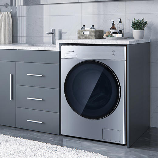 松下(Panasonic)洗衣机滚筒全自动 10公斤大容量 BLDC变频电机 光动银常温除菌 免熨烫 墨晶屏XQG100-L256 拉丝银 商品图8