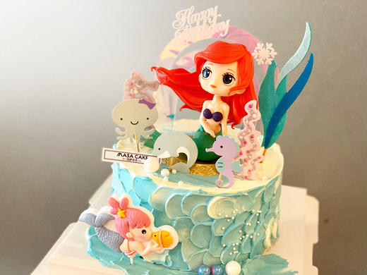 【蓝色海洋美人鱼】(插牌装饰随机) 商品图1