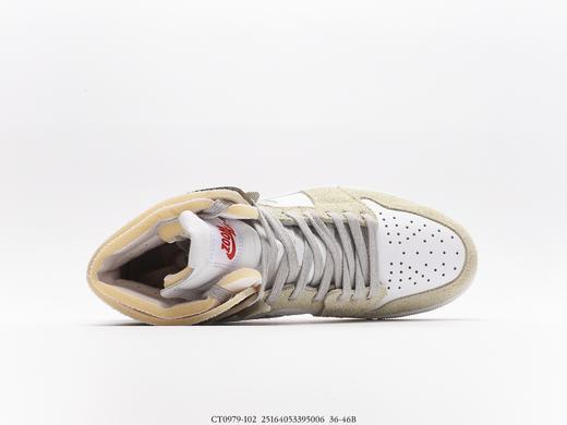 耐克乔丹Air Jordan 1 Zoom CMFT Olive Aura淡绿灰高帮休闲运动板鞋CT0979-102 商品图2