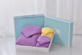 毛毛雨 微细纤维毛巾浴巾装礼盒