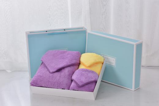 毛毛雨 微细纤维毛巾浴巾装礼盒 商品图0